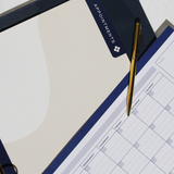 Our pack of 12 monthly calendars have been designed for you to tailor each month of the year. Great for a snapshot of what's coming up with appointments.