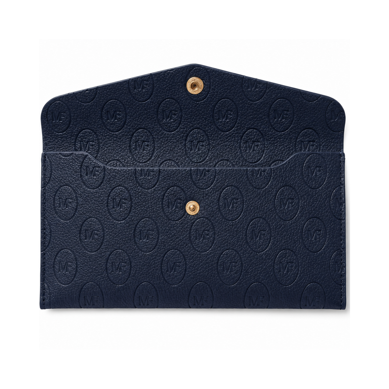 Open navy matching organiser case for storing medical documents, prescriptions and health paperwork, designed to complement My Medical Folder.